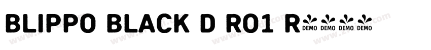 Blippo Black D Ro1 R字体转换